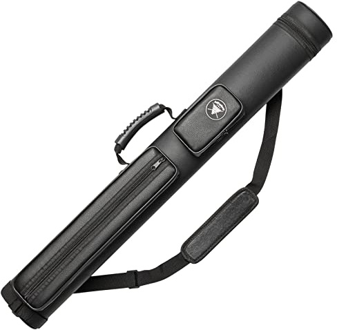 Adhafera Custodia per stecca da biliardo, custodia rigida per stecca da biliardo, realizzata in ecopelle accessori per stecche da biliardo