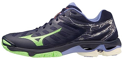 Mizuno Unisex Wellenspannung Volleyball, Eveblue Techgreen Iolite, 43 EU