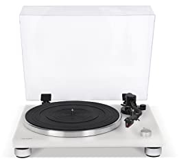 sonoro Platinum Plattenspieler mit Phono-Vorverstärker, USB & Bluetooth (Riemenantrieb, Ortofon 2M Red, A/D Wandler, Ripping-Funktion) Matt Weiß