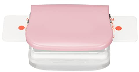 Tragbare -Bindemaschinen, 6 Löcher A4 B5 A5 Cinch-Buchbindung, Mehrzweck-Papierkartenbuch Kleine Bindemaschine für Home Office Shool (Rosa)