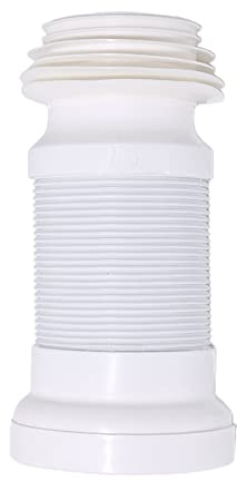 DAZZLEEX WC - Conector para inodoro (PVC, flexible, 250 mm a 500 mm), color