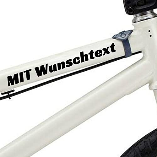 MIGIAN Wunschtext Beschriftung Fahrradaufkleber für Rahmen zur Verschönerung des Fahrrad oder Fahrradhelms, personalisierbar