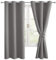 Hiasan Verdunklungsvorhänge Gardinen mit Ösen, Grau Blickdicht Vorhänge, Thermovorhang Ösenschal Vorhang 2er Set, 117 x 137 cm (B x H), weiche Schiebevorhänge für Schlafzimmer und Wohnzimmer