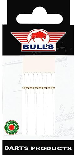 Bull's Entfesseln Sie Ihr Dart-Potential Nylon The Original 5 Pack White Long Shafts | Extra Länge für verbesserte Leistung | 66mm