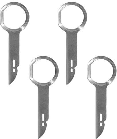 4 Pezzi Chiavi di Sblocco per Autoradio, Strumento di Rimozione Autoradio, Estrattore Chiave di Smontare Autoradio Originale