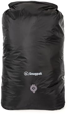 Snugpak Dri-Sak mit Luftventil WGTE - 100% wasserdichter Trockensack, Schwarz , 40L, Klassisch