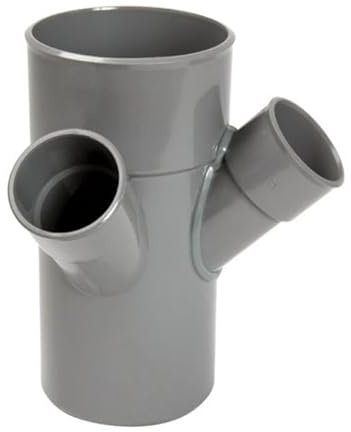 Culotte évacuation - Nicoll - Double équerre - MF - 45 degrés - Diamètre 100/50