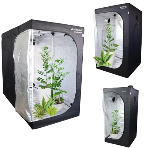 Mobiclinic®, Indoor Grow Tent, Premium Mylar 97%, Reflective, Hydroponic System, Grow Box, Waterproof, Removable Base, Thick Nylon Fabric, Sturdy Structure, Greenhouse (S)