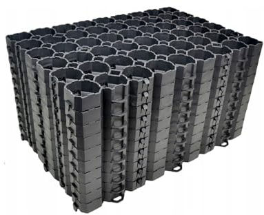 10x Paddockplatten schwarz 60x40x4 cm | Platten für Reitplatz, Stahl, Koppel oder Weide | 10 Stück