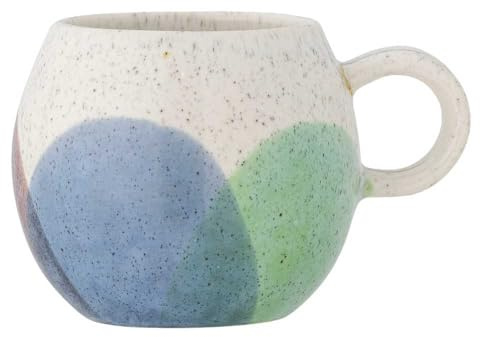 Bloomingville Paula Tasse 275 ml, Steingut, D9 cm, H8 cm – Perfekt für deinen täglichen Kaffee- oder Teegenuss, edler Kaffeebecher für deinen Frühstückstisch