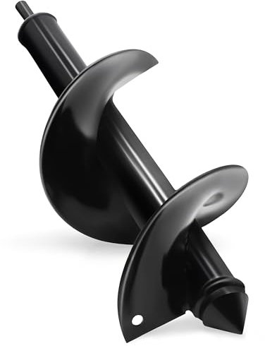 Auger Drill Bit for Planting,10x30cm Post Hole Digger,Widened Garden Auger Spiral Drill Bit,Hole Digger for Bulb Planters Planting, Fence Post Repair,Bulbs Seedlings,Bulb Planting Auger,Black