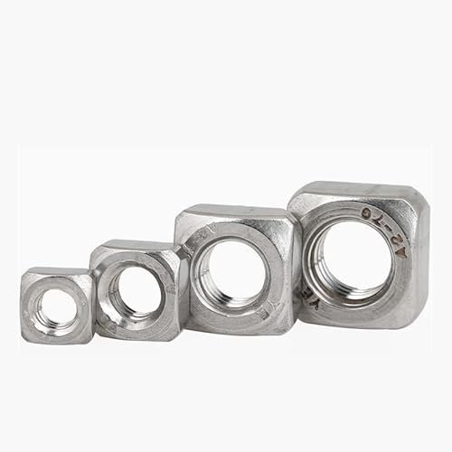 Kontermuttern, metrische Muttern, 10CPS-Stahlmuttern, Edelstahlmutter, Vierkantschraube, Vierkantmuttern aus Edelstahl 304, a2, m3, m4, m5, m6, m8, m10, metrische Gewindemutter(M3*5.5 * 2.3)