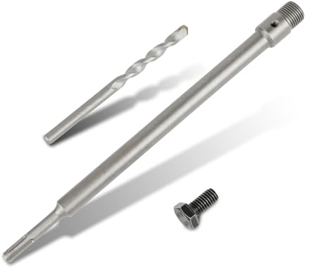 SUQIN 350mm Adaptador SDS Plus,para Sierra Corona Perforadora Hormigón con Rosca M22+8x100 Broca De Centrado Corona Perforadora Hueca