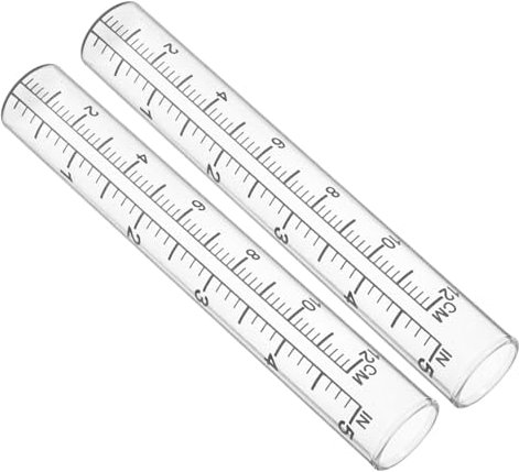 Toyvian 2stücke Regenmesser Ersatzgläser Für Garten Präzise Messung Von Niederschlägen Robuster Glaszylinder Für Outdoor-nutzung Dekorative Ergänzung Für Zuhause