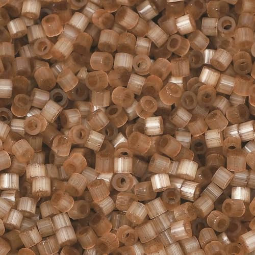 10 Grams Glass Seed Beads Multicolor Cylinder Cat's Eye Imitation Loose Spacer Beads DIY Necklace Jewelry About 2.5mm Dia.-Coffee