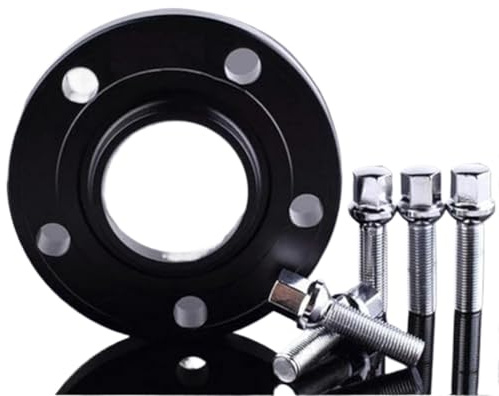 Pizgear Separadores de rueda Separadores de rueda 5x112 Hubcentric 66.6 Accesorios for automóvil Adaptador de rueda de aluminio de 20 mm Adecuado for separadores de automóviles Placa de cuñas Espaciad