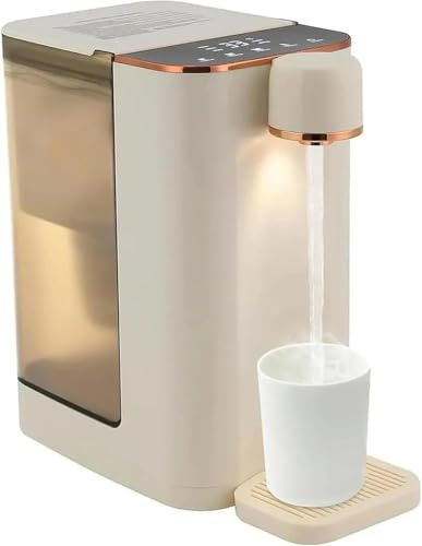 Instant Hot Water Dispenser, 3L Countertop Electric Kettle with Adjustable 5 Temperatures & Rapid Heating, for Tea, Coffee & Formula, Water Cooler Alternative with Child Lock and Night Light