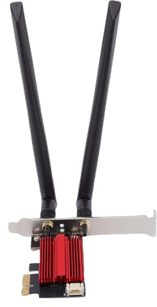 Tonysa Scheda di Rete PCIe WiFi 7 Ad Alta velocità 6400Mbps per 10 11 Doppia Antenna per Videogiochi 4K