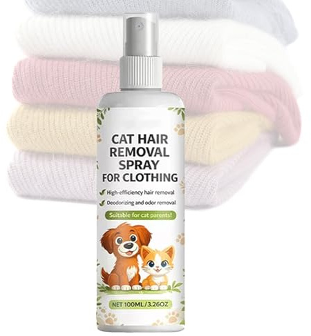 Spray para Eliminar los Pelos de las Mascotas Limpiador con Acción | Eliminador de Pelo de Perro para en Alfombras para Ropa, Ropa de Cama, Sofás, Sillones y Tapicería