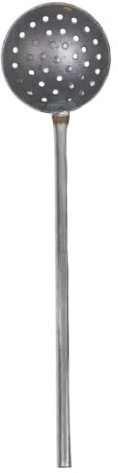 TOYANDONA Écumoire en Fer Résistante à Haute Température pour Fusion D'aluminium, Louche de 63,5x15,5x7 Cm, pour Ateliers de Métallurgie