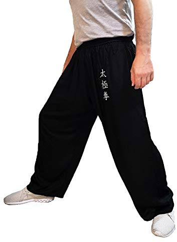 TAO Tai Chi-byxor breda ben män kvinnor barn yogabyxor qigong öppen på anklarna