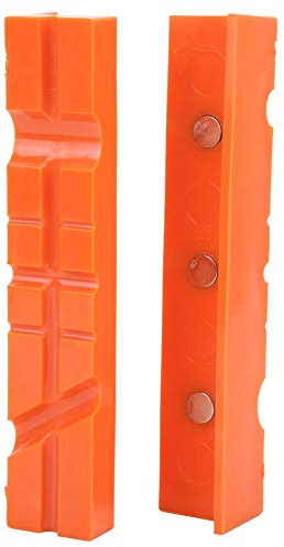Multipurpose Vise Jaw Pad, 1 Set Protector Jaw TPU Magnetic Vise Protective Pad Clamp Tool Accessories 4.5in/6in fit Wide Array of Vices(6)