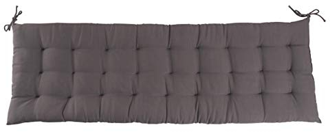 CB Home & Style Bankauflage Bankkissen 4 cm dick Sitzpolster Bank Gartenbank Auflage (140 x 40 cm, Anthrazit)