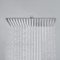 JOHO Soffione Doccia a Pioggia Grande in Acciaio Inox 304 con Ugelli Anticalcare, Cromo Docce Fisso Alta Pressione Rettangolare (35 x 25 cm)