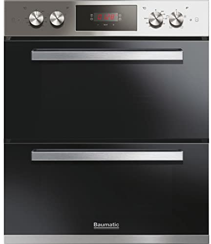 Baumatic BOS243X Built Under Electric Double Oven - Stainless Steel - A/A Rated