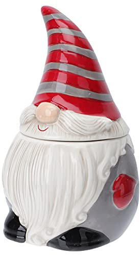Housoutil Barattolo di Ceramica Tema Natale Contenitore Decorativo di Grande Capacità per Conservare Tè e Altri Alimenti Utile come Bomboniera per Feste e Regalo di Natale