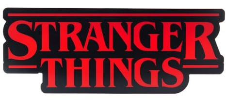 Stranger Things-formad logotyplampa, 30 cm (11,8 tum) bred vägg eller bord med USB- eller batterikraft, fas och pulslägen, officiellt licensierade Netflix-varor | Paladone