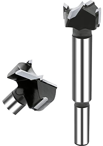 NICAVKIT 22mm Brocas Forstner de carburo para madera, Taladro de madera de carburo, Broca Fresadora Madera Hole Saw, Broca De Alas Planas Para Taladrar En Madera, Plástico, Madera Contrachapada