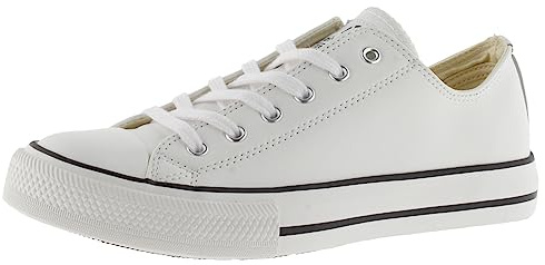 victoria Zapatillas Tribu 1065184 | Efecto Piel & Cordones Blancos para Mujer