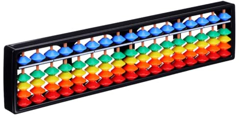 Alipis Boulier Arithmétique Chinois 17 Tiges avec Perles Colorées Jouet Éducatif pour Calcul Mental Et Développement Cérébral Outil Pédagogique pour Enfants Étudiants Et Comptables