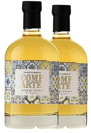 Licor de hierbas Pago de Tharsys Comparte Requena Valencia Botella Medium 50 cl (Caja de 2 Botella Medium de 50 cl)