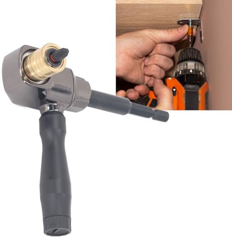 Diametro Attacco Trapano Ad Angolo Retto Punta Piegatrice per Punta in Acciaio Ad Angolo Cacciavite 90 Gradi per Maniglia in Lega di Vanadio Stile Acciaio Legato Vasca