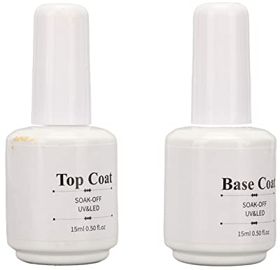 Juego de Capa Superior para Base de Uñas, Esmalte de Gel Súper Brillante Resistente Al Desgaste para Moda Duradera, Uñas Postizas Acrílicas, Decoración de Diamantes de Imitación,