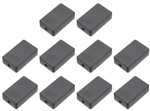 QUARKZMAN Boîtier de Jonction Étanche Noir 10pcs 2,36 x 1,42 x 0,67 | Étanche à la Poussière pour Projet Électronique DIY en ABS, Boîtier de Projet