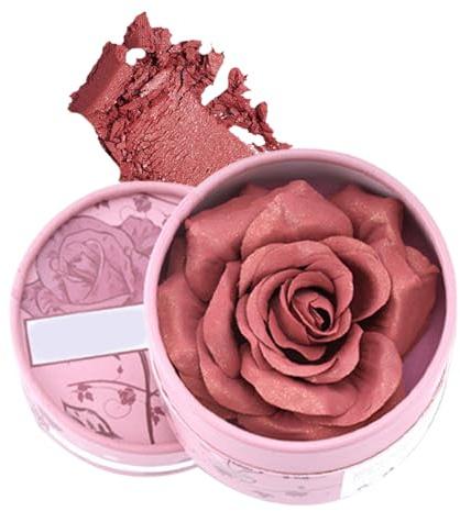 Yanayi Flower Blush | Fard À Joues Effet Pétales 3D - Poudre Illuminateur 3.5g Naturel Pour Maquillage Jour Voyage Mariage Photographie Été