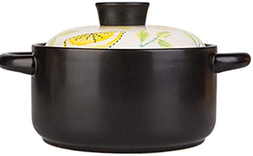 Cocotte en Terre Cuite, marmite en Terre Cuite, cocotte en céramique - Cuisson à Haute température, économe en énergie, Lavable au Lave-Vaisselle - Capacité 2,5 L_A (Capacité A 1,5 L)