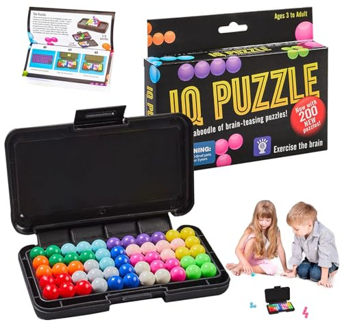BOULESENM Iq Puzzler Pro,Puzzlespiele für Kinder mit 200 Herausforderungen,3D Logikspielefür Kinder,Entspannung Und Dekompression,für Ab 8 Jahre und Erwachsene