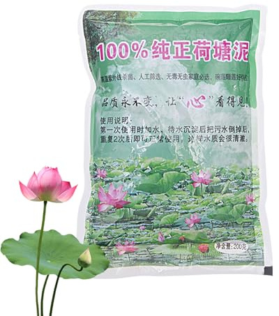 Suelo Acuático Para Plantas De Estanques, 200g Suelo Para Estanques Acuáticos, Lodo Natural De Estanque De Loto Con Nutrientes, Medios De Crecimiento Para Hidroponía Y Acuaponía