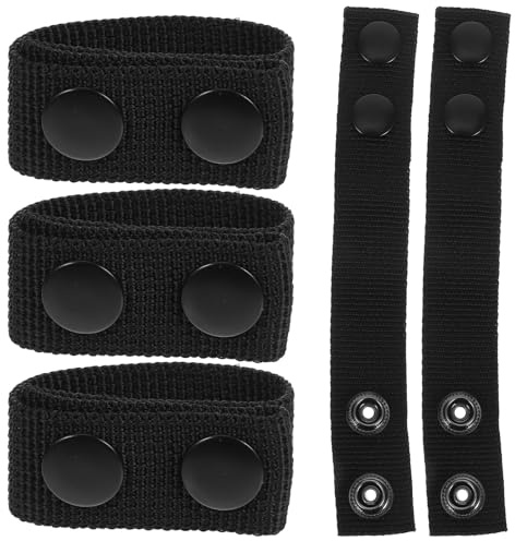 BCOATH Sujetadores de Cinturón Tácticos Multifuncionales de Nailon Negro 5 Piezas Broche para Cinturones de 50-58 MM Soporte Resistente para Equipo Policial Senderismo y Trabajo
