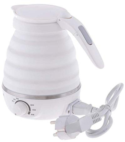 Tubayia - Bollitore Elettrico in Silicone, 0,6 l, Pieghevole