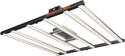 Spider Farmer SE5000 480W LED Grow Light, Samsung LM301H EVO Diodes, 2025 Upgraded Remote App Control, Full Spectrum Dimmable Daisy Chain Bar Style Growing Lamp for Indoor Plants, 120cmx120cm Coverage | Dimmable Full‑Spectrum Bar‑Style Grow Lamp Featuring Uniform PPFD for Seedling Veg Flowering, Premium Bridgelux Diodes