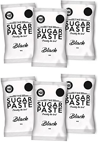 THE SUGAR PASTE™ Black Sugarpaste (250G - 6KG) 6 x 1kg