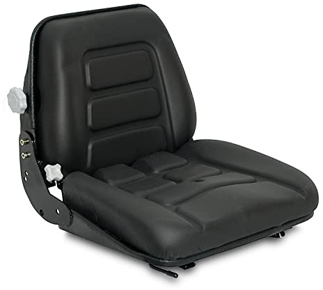 Asiento con suspensión util para tractor, carretilla elevadoras, cortacespet - Asiento Ajustable con Suspensión y Regulación de Peso, Ideal para Máquinas Industriales, Forklifts y Tractores
