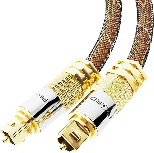 AKORD 0.5m Optical Cable Digital Audio Lead Toslink SPDIF DTS Surround Sound Subwoofer