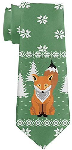 747 Hässlicher Weihnachtspullover Big Fox Krawattenschal Elegant Hochzeitskrawatte Formelle Männer Krawatten Für Büro Hochzeit Herren