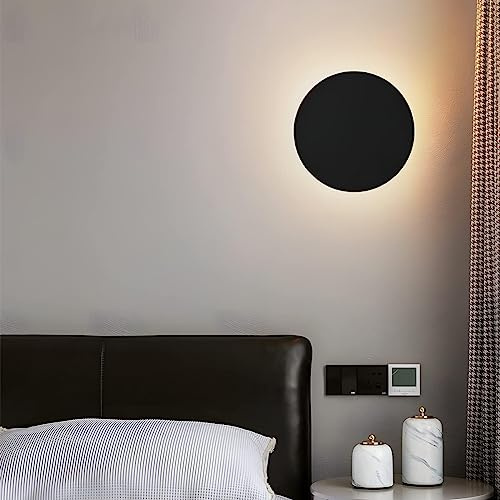 Plafonniers, Applique murale LED moderne or 3000 K blanc chaud rond éclairage mural intérieur disque décorer couloir luminaires plafond circulaire noir lampe de chevet pour salon chambre escalier ent
